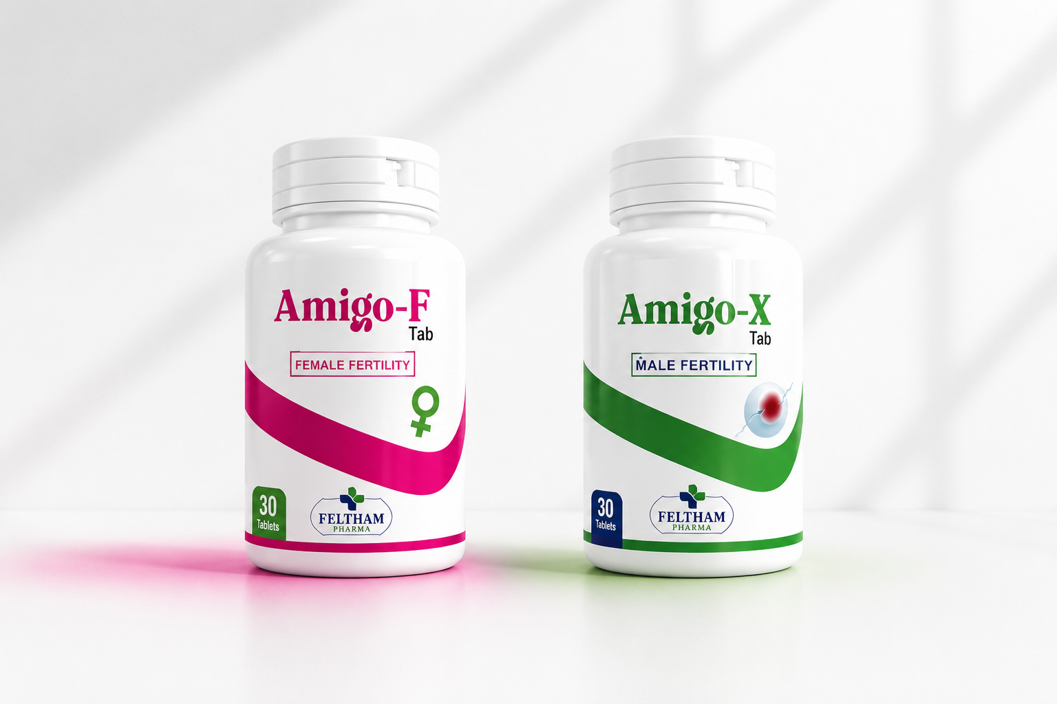 Amigo Fertility Support Bundle | Amigo-F + Amigo-X | 2 Bottle Pack