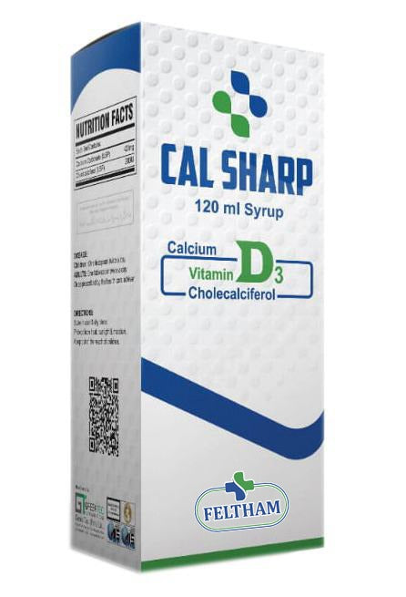 CalSharp Calcium + Vitamin D3 Syrup 120ml
