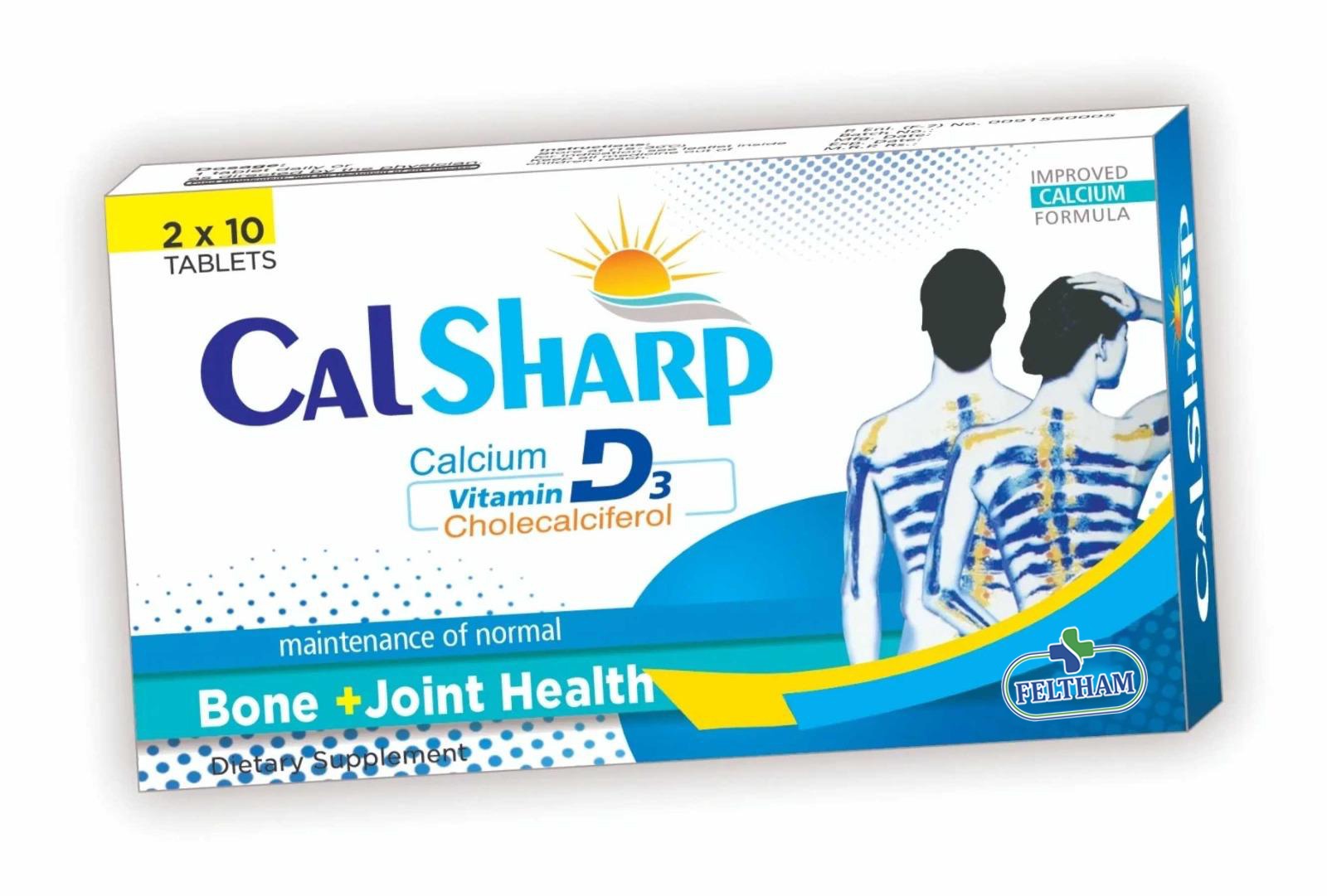 CalSharp Calcium + Vitamin D3 Tablets