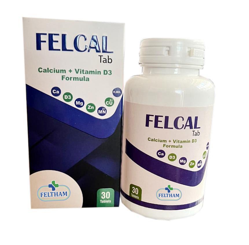Felcal Tablets – Calcium + Vitamin D3 Supplement (30 Tablets)