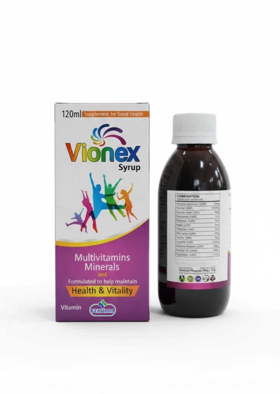 Vionex Syrup – Multivitamins & Minerals for Health & Vitality (120ml)