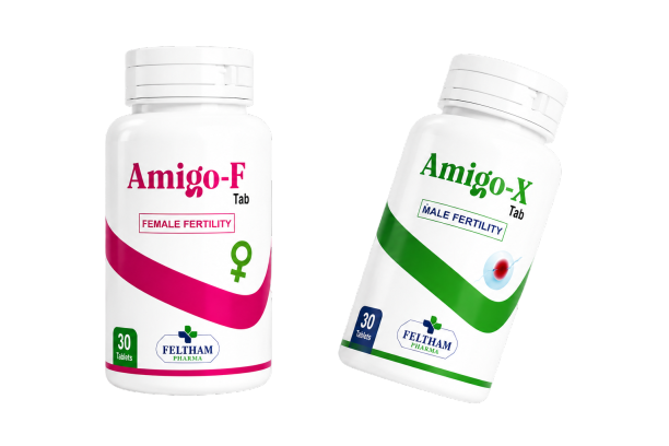 Amigo Fertility Support Bundle | Amigo-F + Amigo-X | 2 Bottle Pack